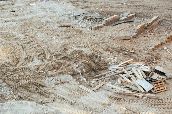 ゴミの残骸とプラットフォーム — ストック写真