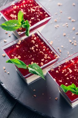 Panna Cotta yakın çekim