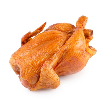 Füme tavuk izole