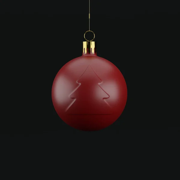 Χριστουγεννιάτικη Μπάλα Στο Χριστουγεννιάτικο Δέντρο — Φωτογραφία Αρχείου