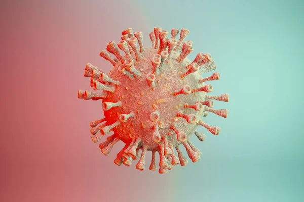 Koronawirus 2019 Ncov Infekcja Grypy Ilustracja Medyczna Koronawirus Renderuje Ilustracja — Zdjęcie stockowe