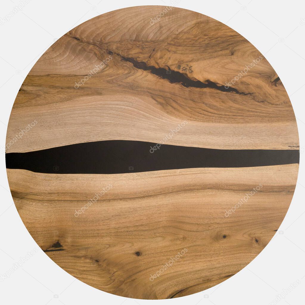 texture of a round nut drenched in black epoxy resin, texture for design