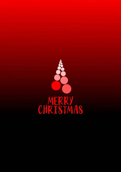 Inschrift Frohe Weihnachten, Winterferien, abstraktes Bild des Weihnachtsbaums. Plakat, Flyer für den Urlaub. — Stockvektor