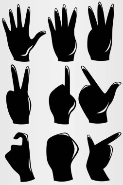 Bir dizi dokuz farklı el onun ekülasyonu. Çeşitli amaçlar için ayarla.