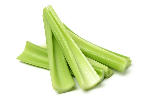 Green Fresh Celery Stick Isolated White — Stock Photo, Image