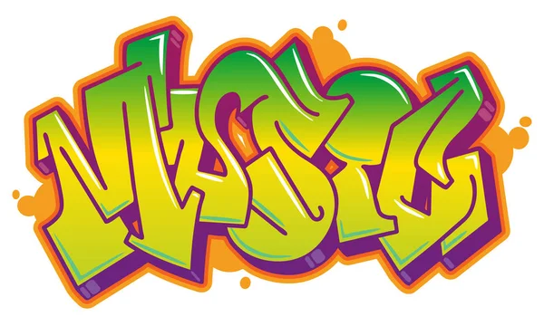 Grafiti tarzı Word'deki müzik
