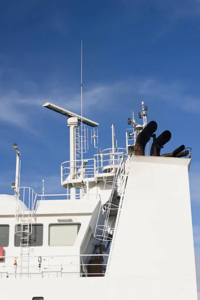 Watchtower, antennas, radar and  other communication and navigat — Stock Photo, Image