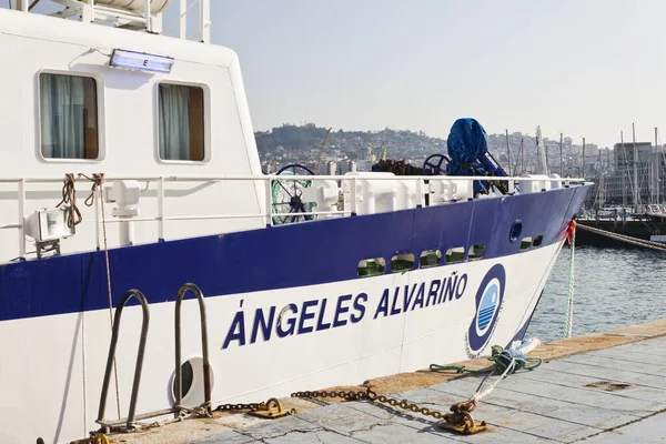 Vigo Spain Jan 2020 Angeles Alvarino Multipurpose Oceanographic Research Vessel — Stock Photo, Image