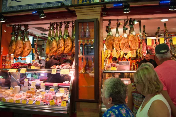 Traditionel spansk skinke - Stock-foto