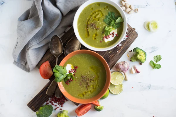 Zupę zielony — Zdjęcie stockowe
