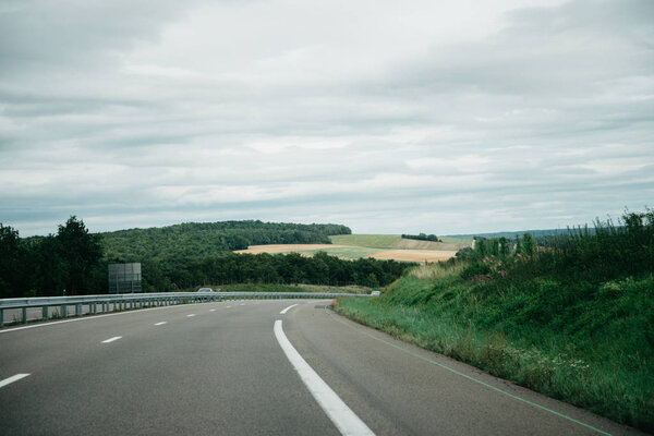 Asphalt highway empty