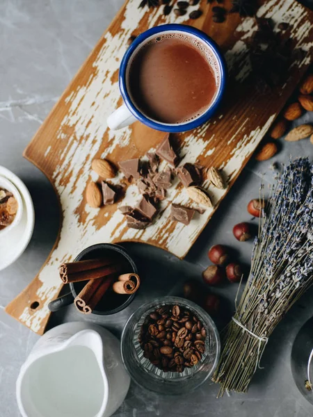 Copo de cacau quente — Fotografia de Stock