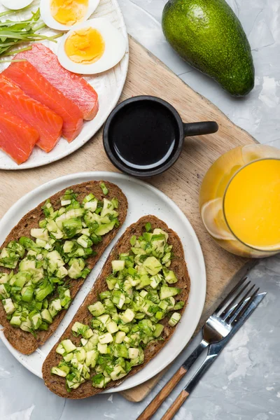 Pequeno-almoço saudável com proteínas — Fotografia de Stock