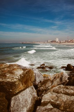 Praia de Espinho Beach güzel sahil şeridi