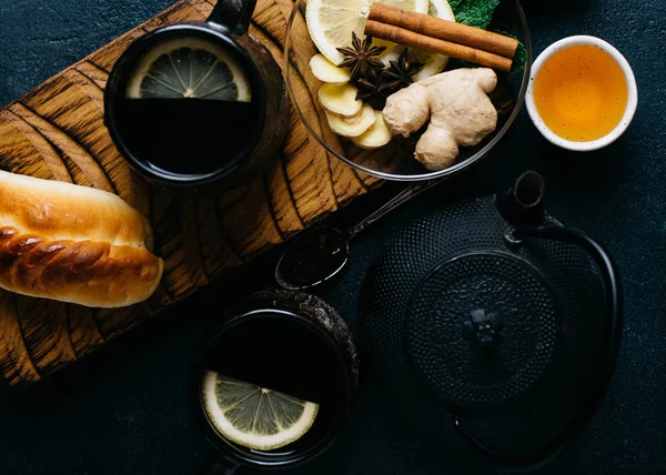 Xícara de chá quente — Fotografia de Stock