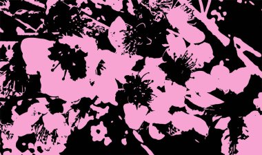 Çiçekli şeftali ile bahar arkaplanı. Tasarım afişleriniz, tebrik kartlarınız, reklamlarınız için.