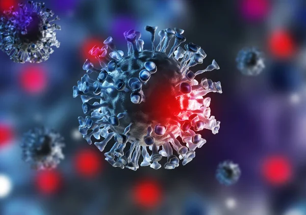 Virus Covid Ncp Pandemia Coronavirus Microbiologia Virologia Concetto Virus Wuhan — Foto Stock