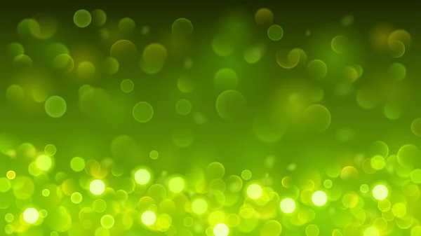 Abstract background with bokeh effect in green — Stockový vektor