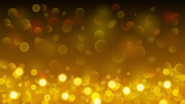 Abstract background with bokeh effect in gold — Stockový vektor