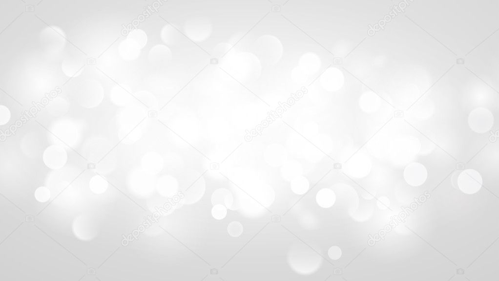 Abstract background with bokeh effect in white