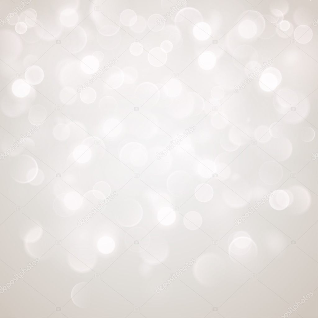 Abstract background with bokeh effect in white