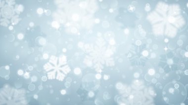 Noel arka plan bulanık ve bulanık kar taneleri