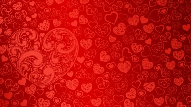 Arka plan mavi kalpler olan swirls