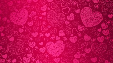 Arka plan mavi kalpler olan swirls