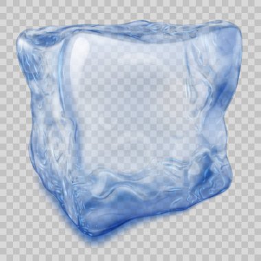 Şeffaf mavi Ice cube