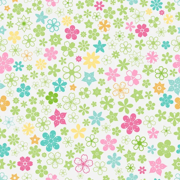 Modèle sans couture de petites fleurs — Image vectorielle