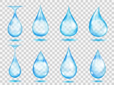 şeffaf ışık mavi damla