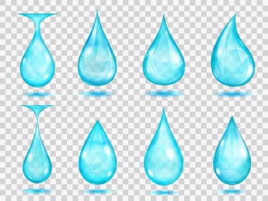 şeffaf ışık mavi damla