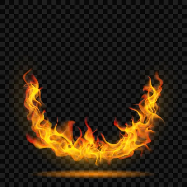 Couronne de flamme de feu — Image vectorielle