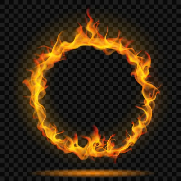 Ring van vuur-vlam — Stockvector