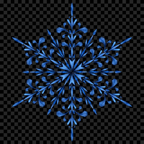 Büyük yarı saydam Noel kar tanesi