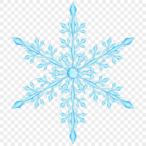 Büyük yarı saydam Noel kar tanesi