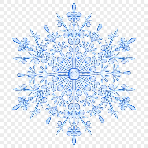 Büyük yarı saydam Noel kar tanesi