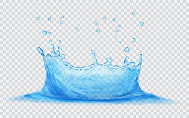 Damla su taç. Su sıçrama