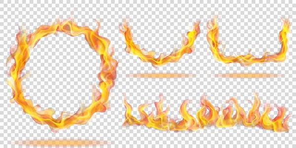 Огненное пламя для светлого фона — стоковый вектор