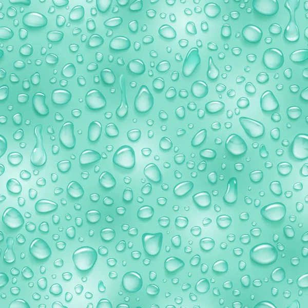 Seamless mönster av vattendroppar — Stock vektor