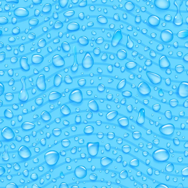 파도 물 방울의 완벽 한 패턴 — 스톡 벡터
