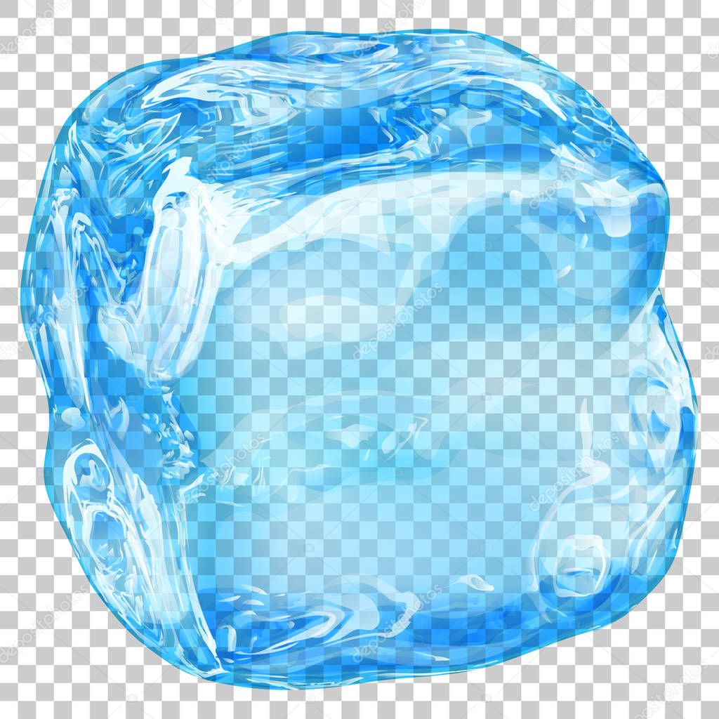 Transparent ice cube