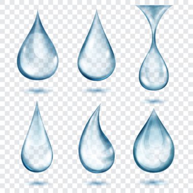 Yarı saydam gri damla