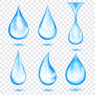 Yarı saydam ışık mavi damla