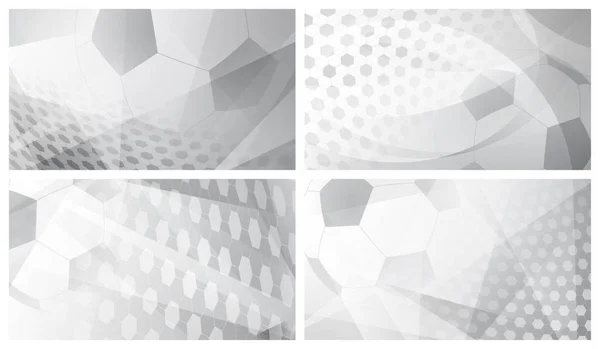 Fotboll bakgrunder i gråa färger — Stock vektor