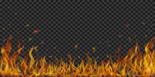Contexto das chamas de fogo — Vetor de Stock