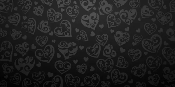 Fondo de corazones grandes y pequeños — Vector de stock