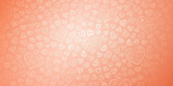 Background of hearts on Valentine 's Day — стоковый вектор