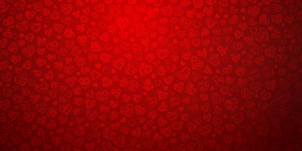 Background of hearts on Valentine's day — Stock Vector