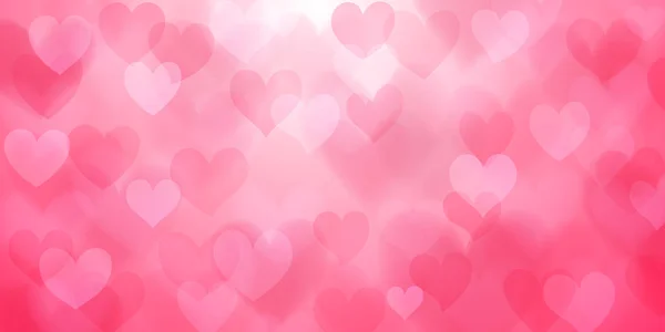 Background with hearts on Valentine\'s day